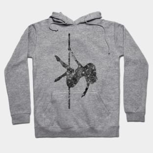 Pole dance girl black and white Hoodie